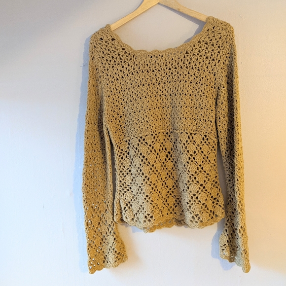 Vintage Chenille Crochet Sweater - Picture 3 of 5